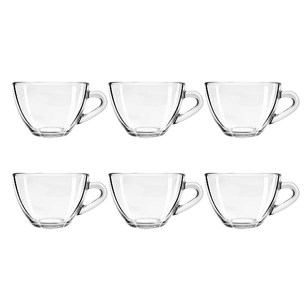 Conjunto De Xícaras Kona 230ml Com 6 Peças ZP04845 Zappe