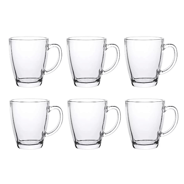 Conjunto De Canecas Lisboa 375ml Com 6 Peças YJZB-5809 Zappe