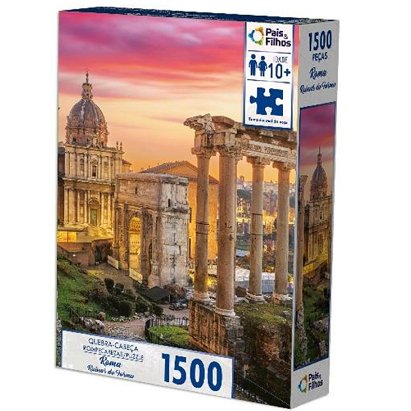 Quebra Cabeça Roma Ruinas Do Fórum 1500 Peças 792472 Pais E Filhos