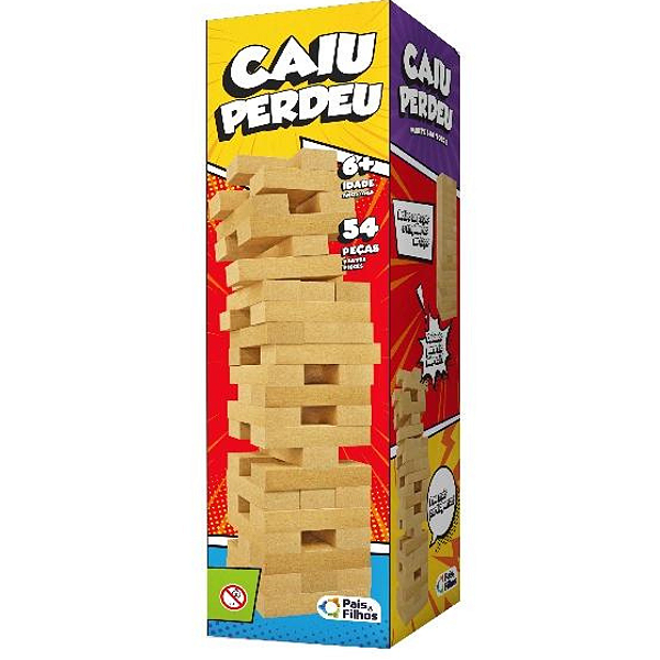 Jogo Caiu Perdeu 54 Peças 7460 Pais E Filhos