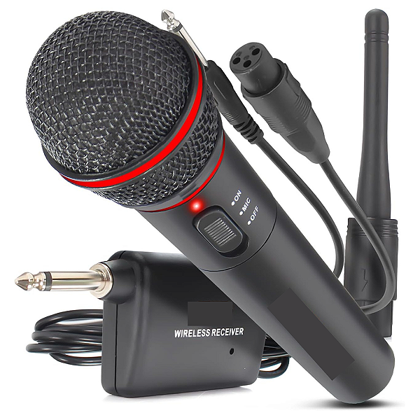 Microfone Sem Fio Profissional LE-996W Lelong