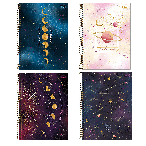 Caderno Espiral Capa Dura Connect Magic 80 Folhas Tilibra