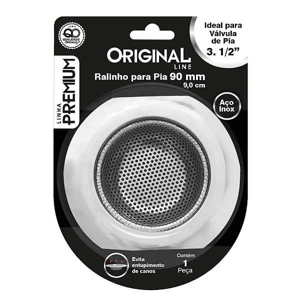 Ralo Para Pia Inox Premium 9cm SL0734 Original