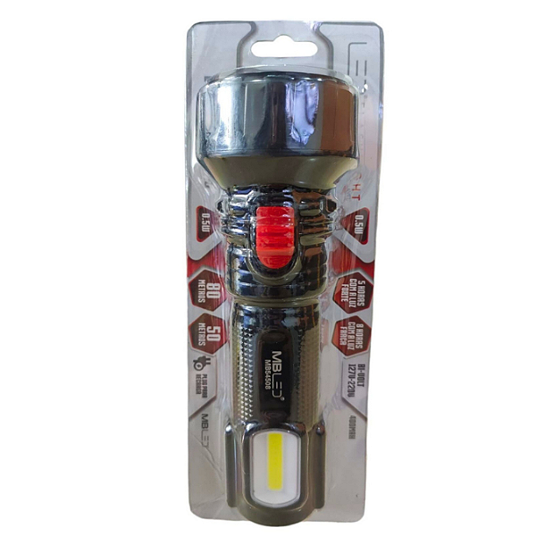 Lanterna Recarregável Bivolt Com 5 Leds MB54508 Milenio Brasil