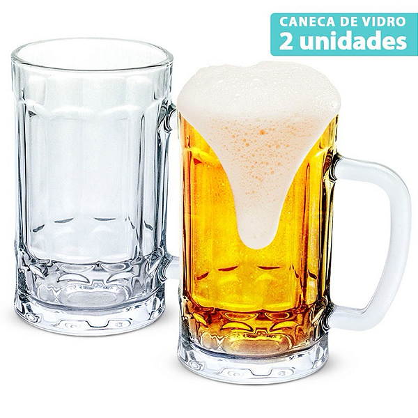 Conjunto De Caneca  De Chopp 390ml Com 2 Peças CK6530 Clink