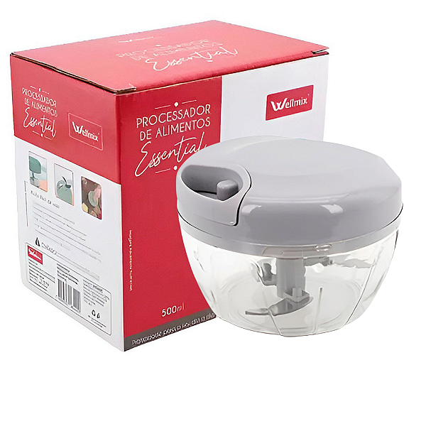 Processador De Alimentos Manual Essential 500ml WX09854 Wellmix