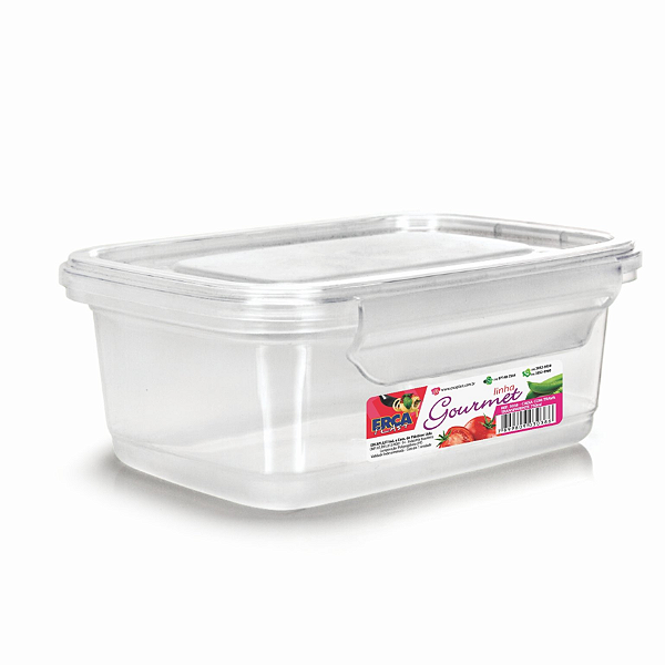 Pote De Plastico Com Trava Gourmet 750ml 3038 Erca Plast