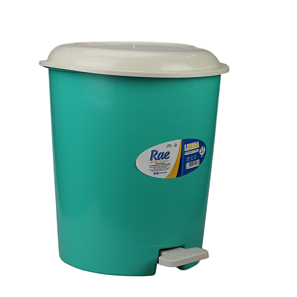 Lixeira Com Pedal De Plástico 12 Litros 1012 Rae