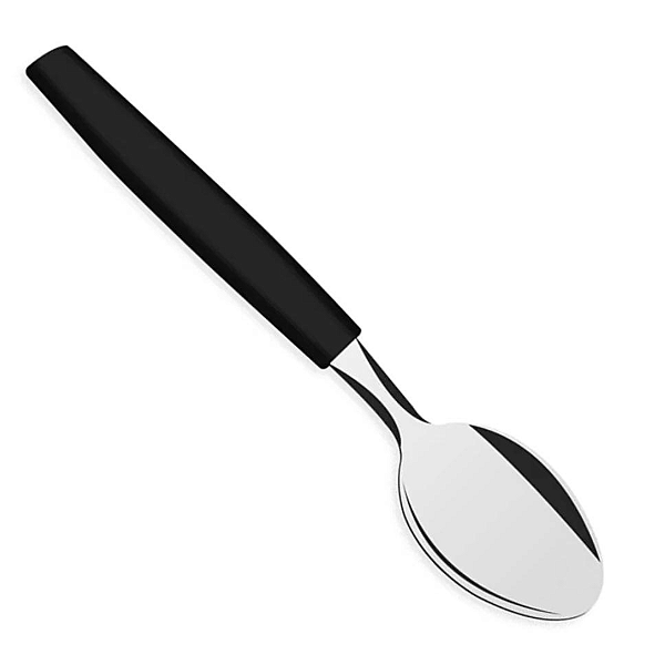 Colher De Mesa Inox Cabo Plástico Preto SL0183 Original