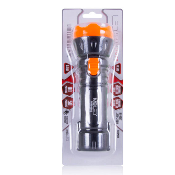 Lanterna Recarregável Bivolt Com 4 Leds MB54502 Milenio Brasil