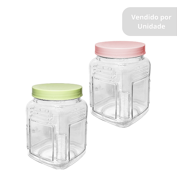 Pote De Vidro Com Tampa De Plastico 700ml BA-28403 Top