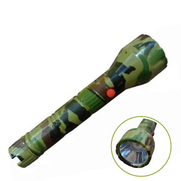 Lanterna De Plastico Camuflada Com 1 Led CRS-1458 Caerus