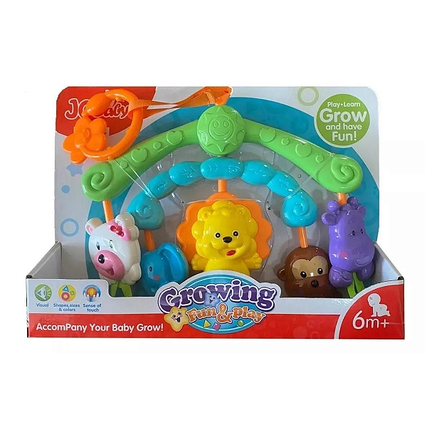Mobile Infantil Para Carrinho Bichinhos Growing Fun 16297 JQ Baby