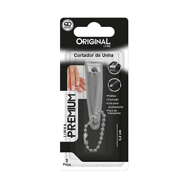 Cortador De Unha Inox Premium 5,2cm SL0711 Original