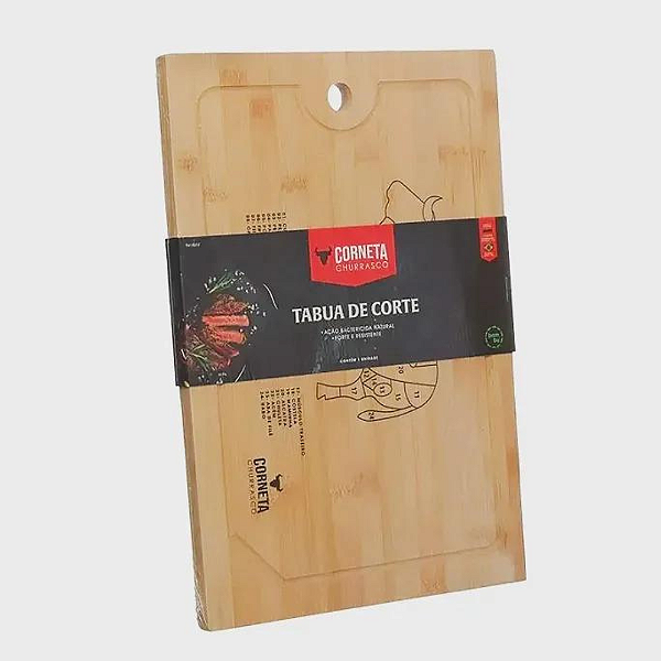 Tabua De Corte De Bambu Multiuso 30x20cm 9610001 Western