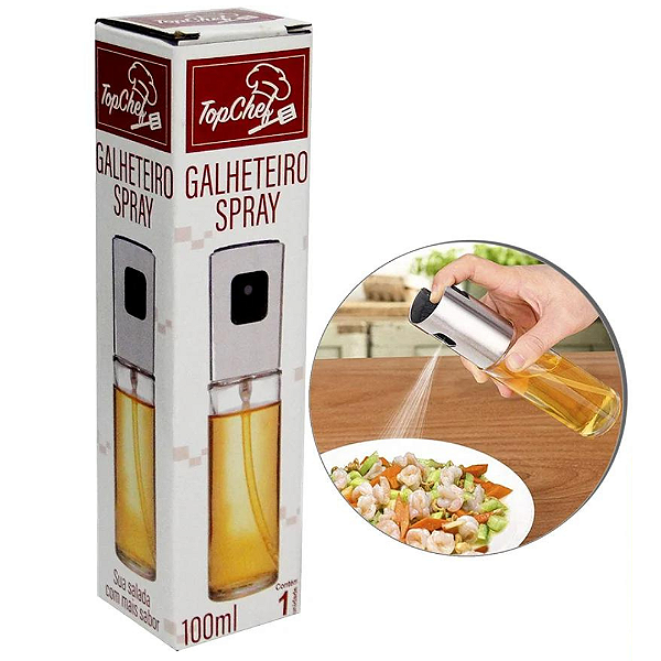 Galheteiro Spray De Vidro 100ml TRC6670 Top Chef