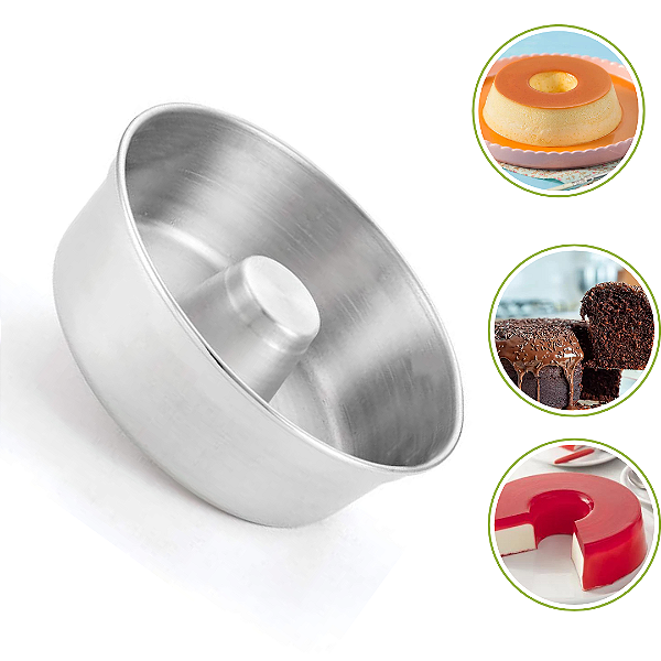 Forma Redonda De Aluminio Com Tubo N° 22 9004 W.R Aluminios