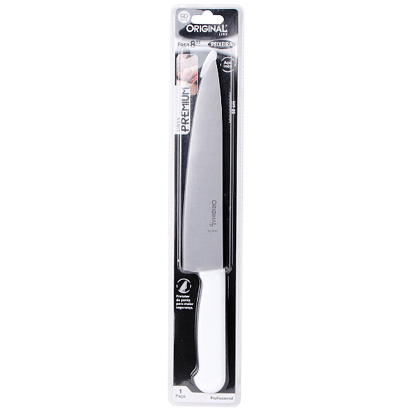 Faca De Carne E Peixe Inox 8" Cabo Plástico SL0415 Original