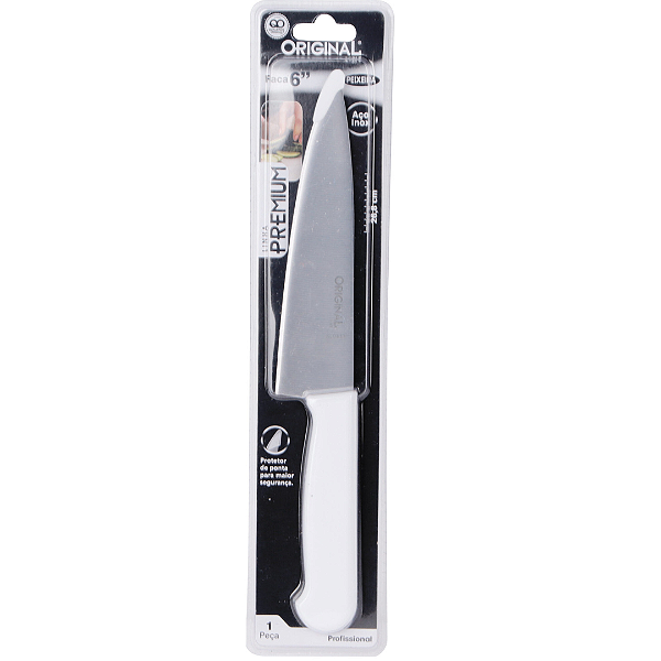 Faca De Carne E Peixe Inox 6" Cabo Plástico SL0413 Original