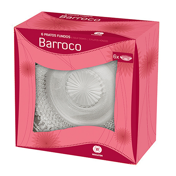 Conjunto De Prato Fundo Barroco Com 6 Peças 5290 Wheaton