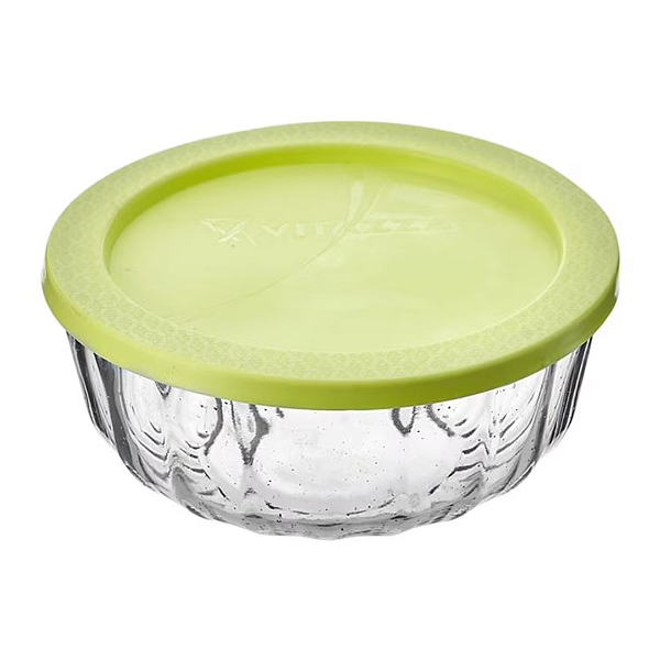 Tigela De Vidro Com Tampa Oceani 900ml Vitazza