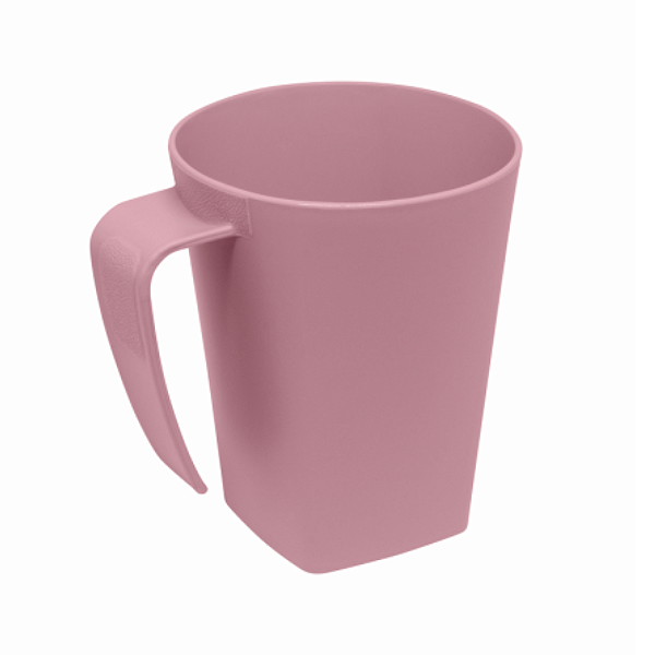 Caneca De Plástico Rosa 300ml Simonaggio