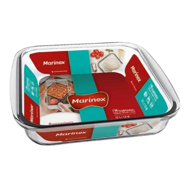 Assadeira Marinex Quadrada 1,1Lts Nadir