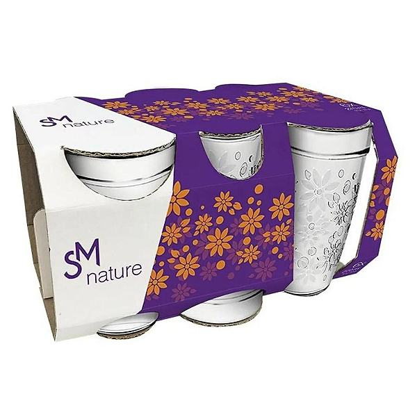 Conjunto de Copo Sm Nature 270ml Com 6 peças Nadir