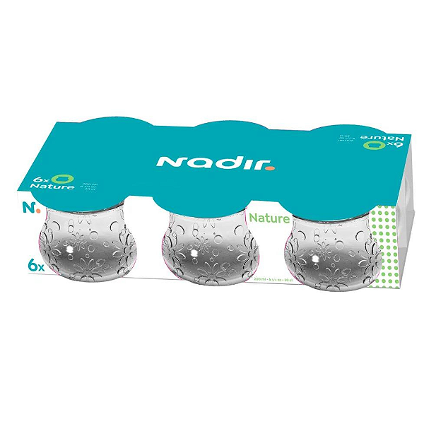 Conjunto De Sobremesa Nature 200ml Com 6 Peças Nadir