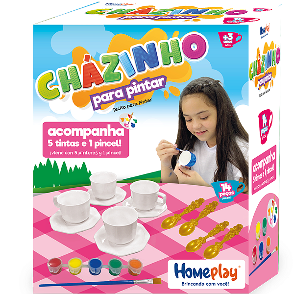 Conjunto Chazinho Para Pintar 8014 Homeplay