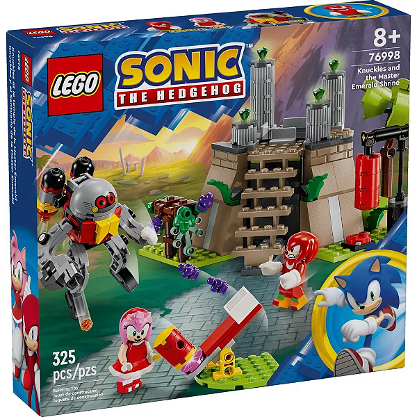 Lego Sonic Knuckles E O Santuario Master Emerald 325 Peças 76998