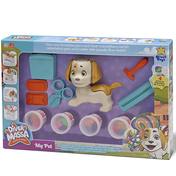Diver Massa My Pet Com Acessórios 8277 Diver Toys