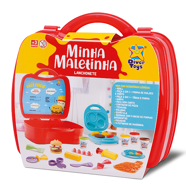 Minha Maletinha Lanchonete Diver Massa 8151 Diver Toys
