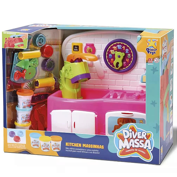 Cozinha Kitchen Pink Massinhas 8056 Diver Toys