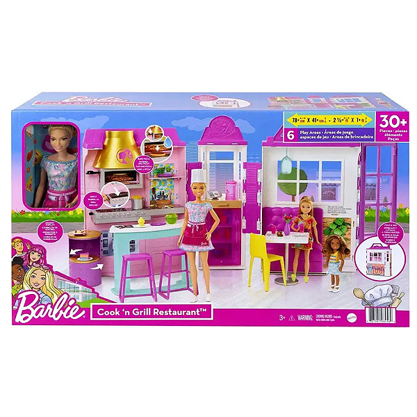 Boneca Barbie Restaurante HBB91 Mattel