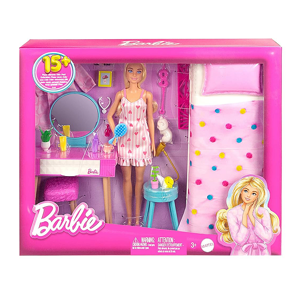 Boneca Barbie Conjunto Quarto Dos Sonhos HPT55 Mattel