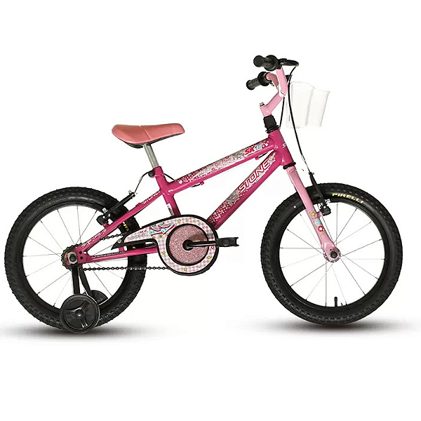 Bicicleta SK-II Pink E Rosa Girl Power Aro 16 Stone Bike