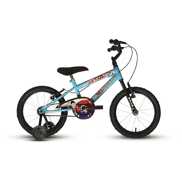 Bicicleta SK-II Azul Claro E Preto Aro 16 Stone Bike
