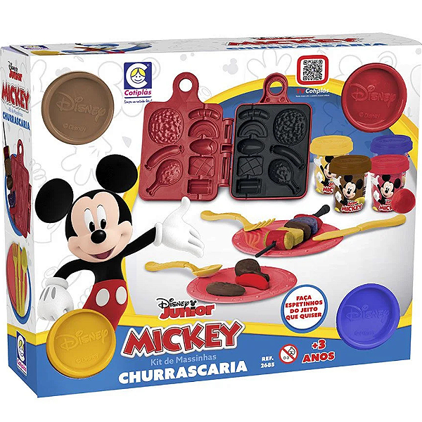 Massinha Churrasqueira Mickey Disney 2685 Cotiplás