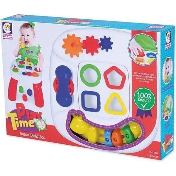 Mesa Didática Play Time Vermelha 2390 Cotiplás