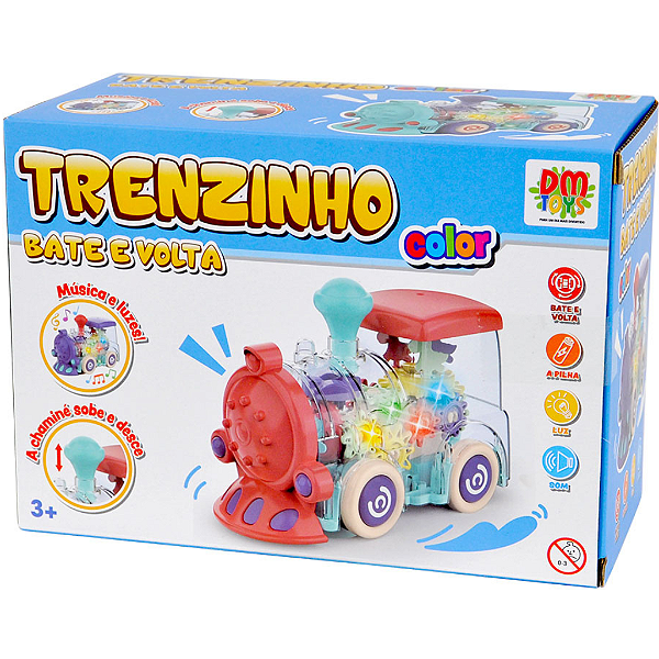 Trenzinho Bate E Volta Colors DMT6636 Dm Toys