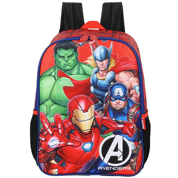 Mochila De Costas Avengers Vermelha SA1561AG-VM Luxcel