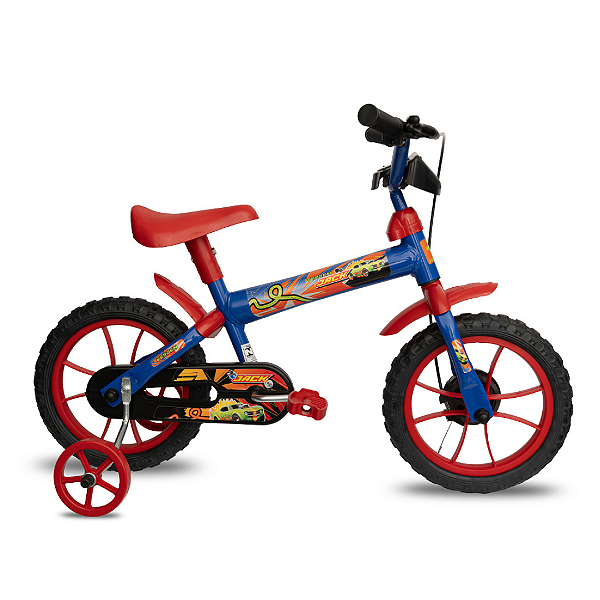 Bicicleta Jack Azul E Vermelho Aro 12 10471 Verden