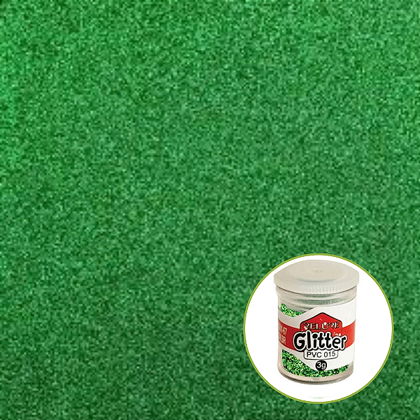Glitter Pvc Metálico Verde Bandeira 3g 115 Honey