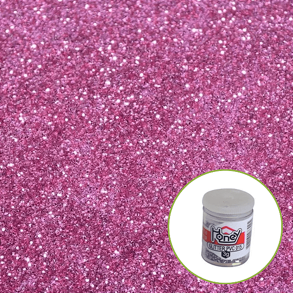 Glitter Pvc Metálico Rosa 3g 113 Honey