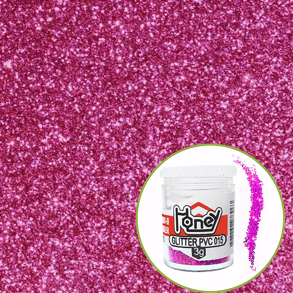 Glitter Pvc Metálico Pink 3g 010 Honey