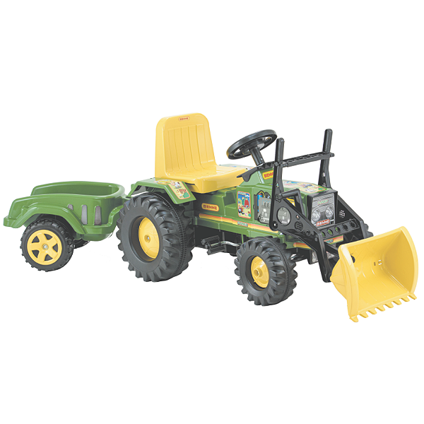 Trator Farmer Verde Com Pá E Caçamba 303 Biemme