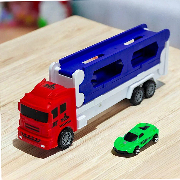 Caminhão Lançador Monster Truck Com 1 Carrinho ZBN0217 Art Brink