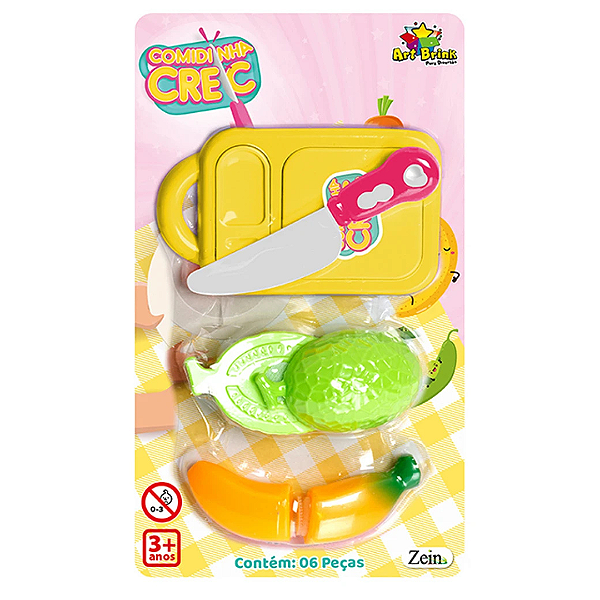 Kit Comidinha Crec Crec Com 6 Peças ZB473 Art Brink