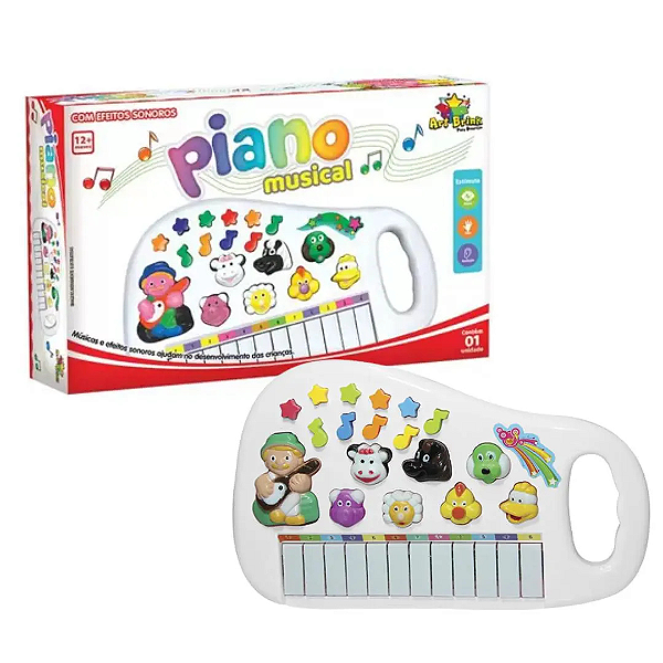 Piano Musical Fazendinha ZFT180 Art Brink